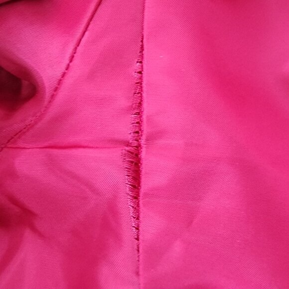 Talbots Wool Blend Moto Jacket | 10 Petite | Pink Blazer Wide Collar Pockets - Picture 10 of 11